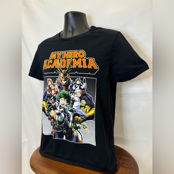 My Hero Academia Black Character Tee - Orange Logo - Picture 3 of 6